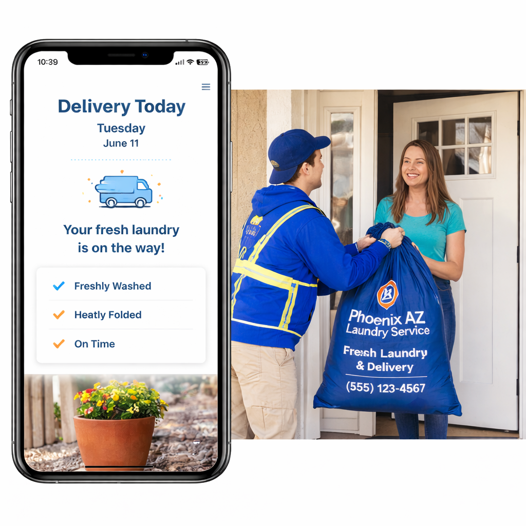 Phoenix AZ Laundry Service Delivery